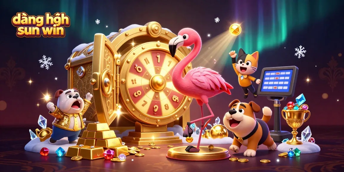 Engage with đăng nhập sun win at exciting gaming scenes featuring vibrant characters and golden treasures.