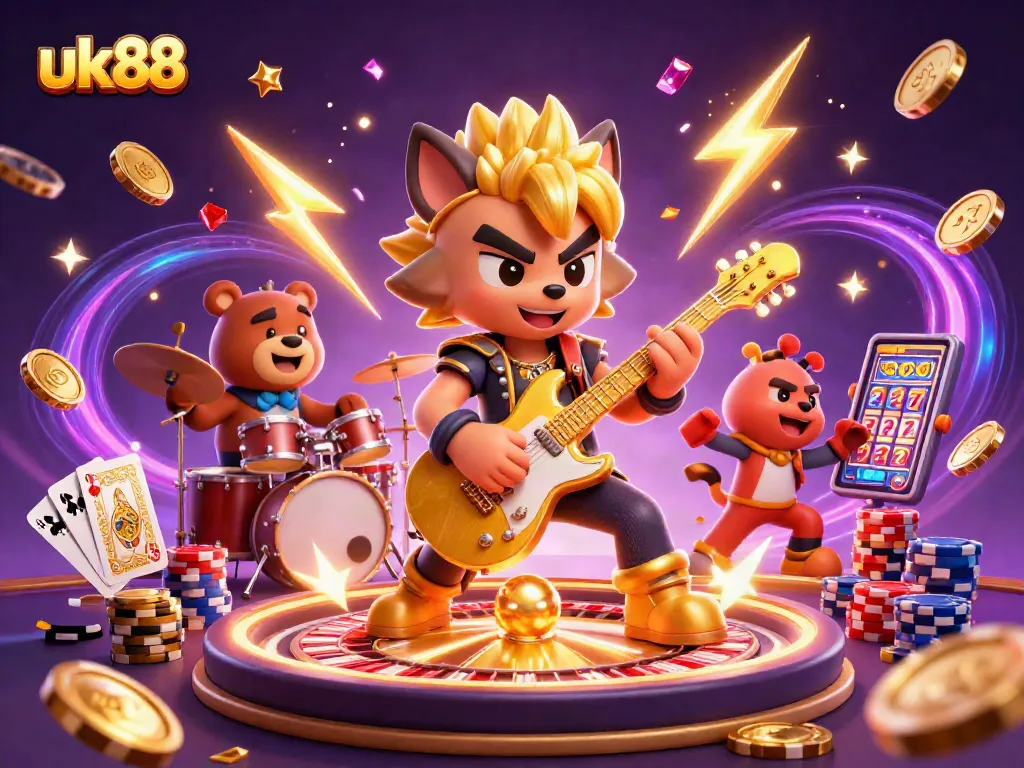 Experience the thrills of uk88 with dazzling casino elements and immersive 3D characters in action.