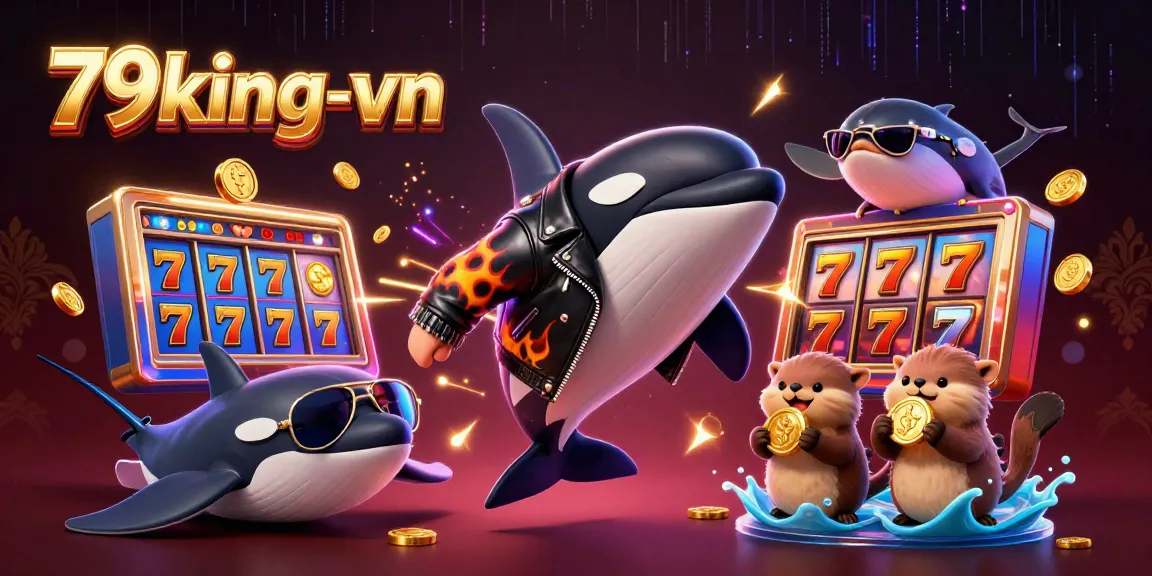 Experience the excitement at 79king-vn with vibrant slot elements and animated characters in action.