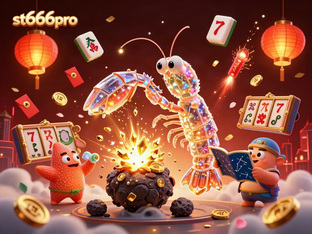 Casino action unfolds as st666pro awakens fortunes with vibrant elements in a thrilling 3D scene.