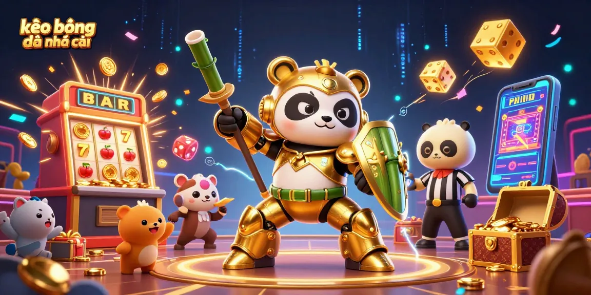 Experience thrilling bets with kèo bóng đá nhà cái showcased in a colorful, dynamic casino scene.