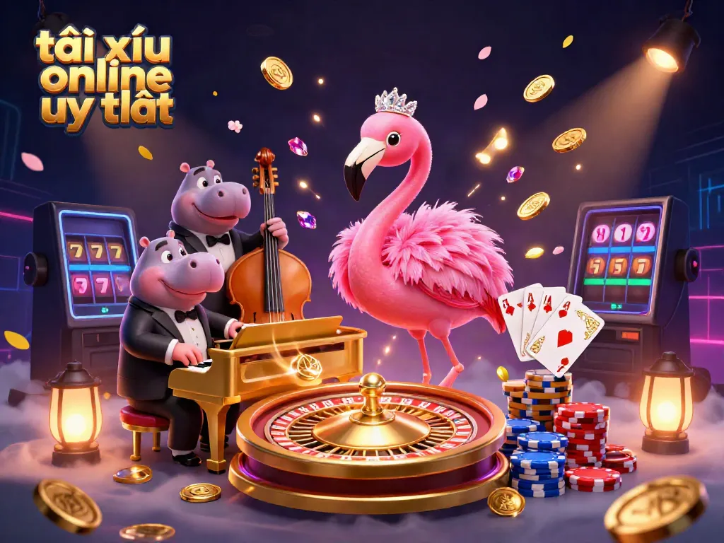 Experience tài xỉu online uy tín with vibrant visuals and engaging elements in a dynamic casino scene.