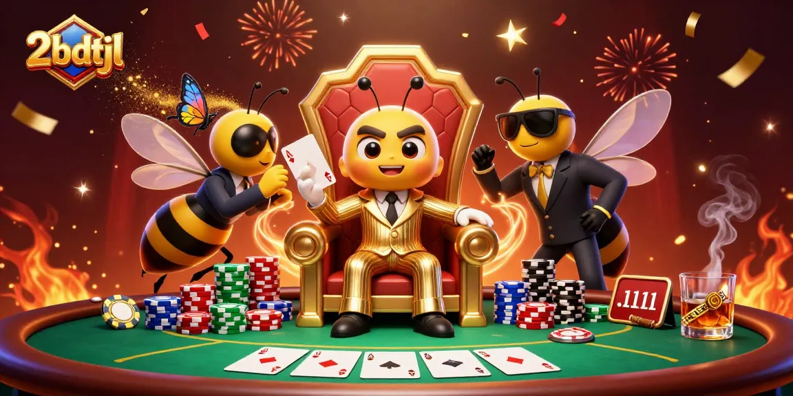 Enter the bustling 2bdtjl casino realm, where the bumblebee boss reigns over poker tables.