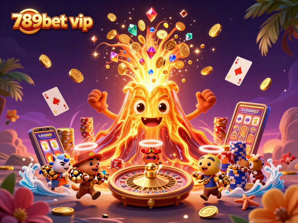 Win big with 789bet vip as volcano treasures erupt in an exciting casino scene.
