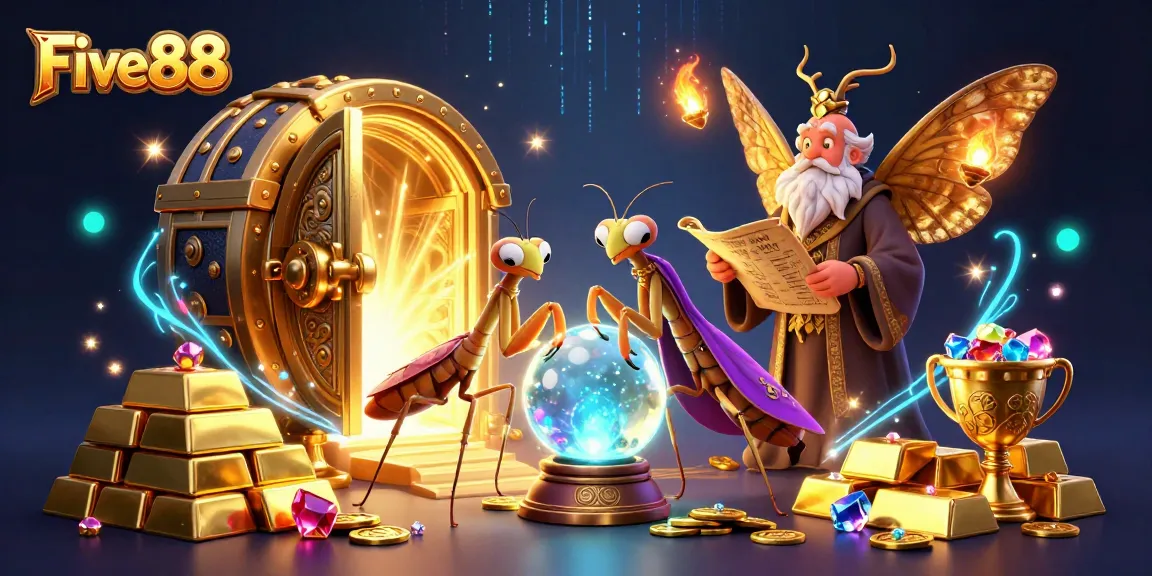 Experience winning strategies at Five88 with an enchanting illustration of a fortune teller ready to reveal your luck.