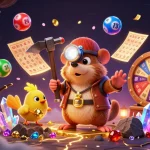 Engaging scene depicting lottery excitement featuring ดูหนังใหม่ with vibrant colors and dynamic elements.