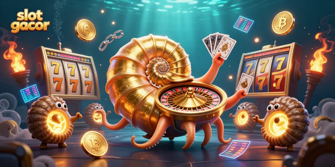 Play the exciting slot gacor game with a vibrant 3D illustration showcasing unique characters and elements.