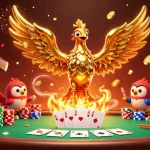 Experience vibrant Plinko action with molten gold and poker elements in a dynamic casino scene.