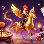 Experience the thrill of bj388 with glowing symbols and dynamic gameplay elements in a vibrant casino setting.