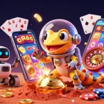 Experience good 88 casino adventures with a Martian gecko discovering treasures alongside dynamic gaming elements.