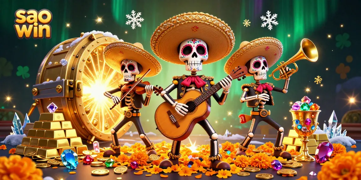 Experience exhilarating gaming action at sao win with vibrant casino characters and dazzling treasures.