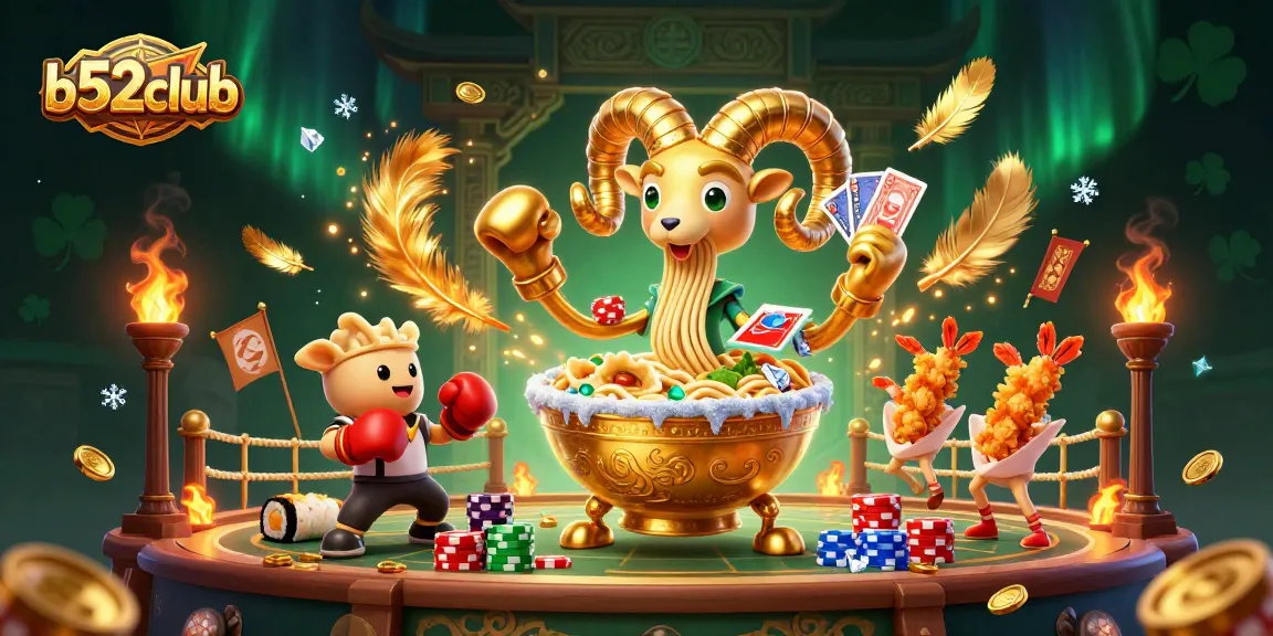 Engage with exciting gaming at b52club, featuring vibrant casino characters and energy-filled atmosphere.