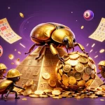 Experience excitement with 68win's golden beetle theme and dynamic lottery elements!
