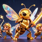 o88 stimulates excitement with a vibrant 3D casino scene featuring crypto elements and a golden hornet warrior.