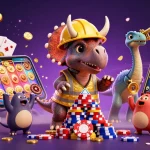 Bet on excitement at iwin68club with this dynamic casino-themed illustration featuring vibrant characters and gaming elements.