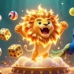 Engage with thrilling games at vn 88 while exploring golden trophies, sports balls, and vibrant casino elements.