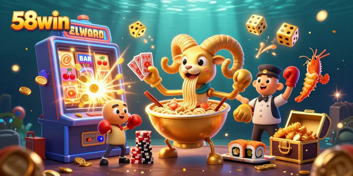Engage with exciting games through 58win's vibrant online casino features and dynamic visuals.