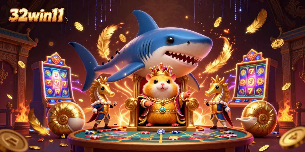 Bet on exciting slot adventures like 32win11 with a fierce hamster king and golden treasures.