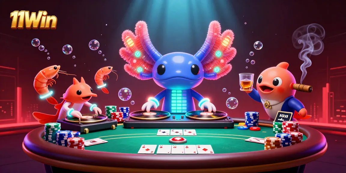 Join the 11Win gaming action with vibrant characters and dynamic casino elements.