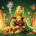 Engage with 11M gaming excitement featuring a vibrant casino scene of characters and treasures.