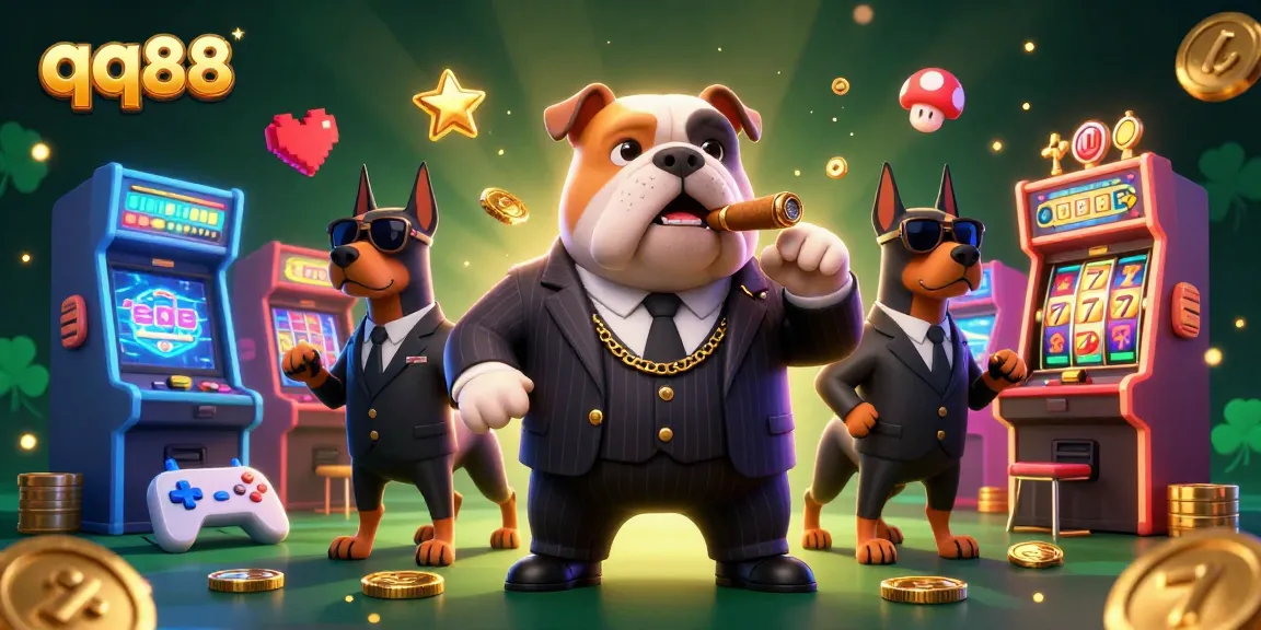 Engage with the thrilling world of qq88 as a mafia bulldog leads a vibrant casino adventure.