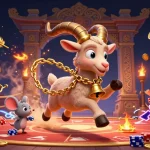 Experience the excitement at bk8's holiday-horror casino with Krampus and animated characters in action.
