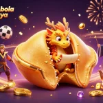 Experience exciting bets with situs judi bola terpercaya featuring golden coins and dynamic sports elements.