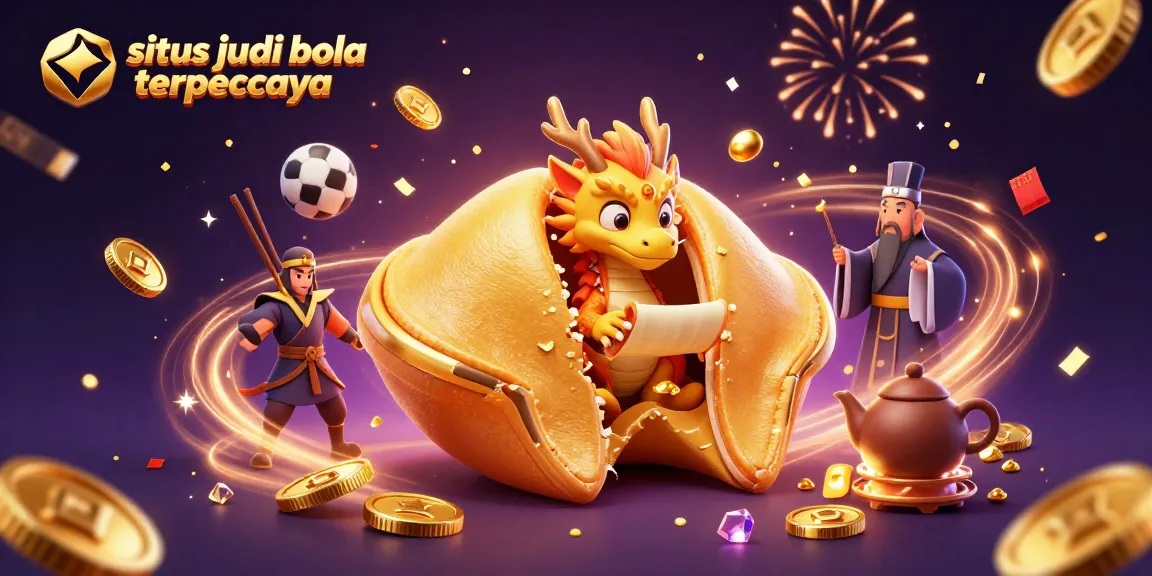 Experience exciting bets with situs judi bola terpercaya featuring golden coins and dynamic sports elements.
