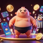 Engage with Sunwin Official as cartoon characters celebrate wins in a vibrant casino scene.