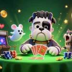 Engage with exciting casino fun at tk999 in net featuring a playful bulldog dealer.